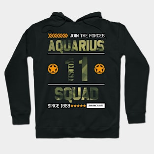 Zodiac Majesty Aquarius Squad Camo Hoodie